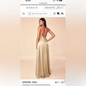 Champagne bridesmaid dress